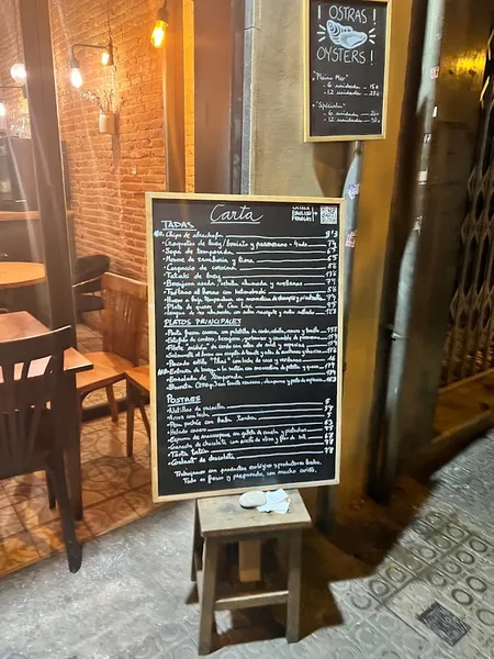 menu 1 of Restaurant Zed - Sagrada familia