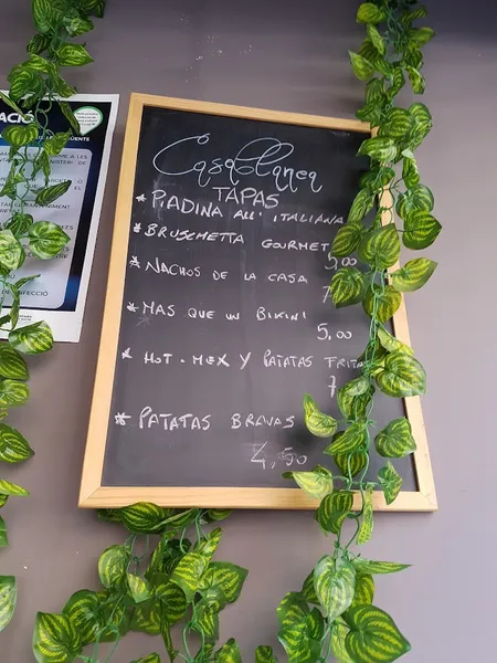 menu 0 of Casablanca Pub Barcelona