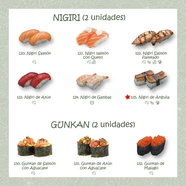 menu 1 of EL PI (Hanasaki)