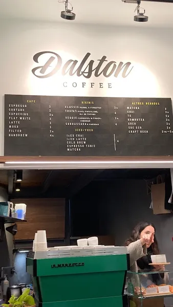 menu 1 of Dalston Coffee