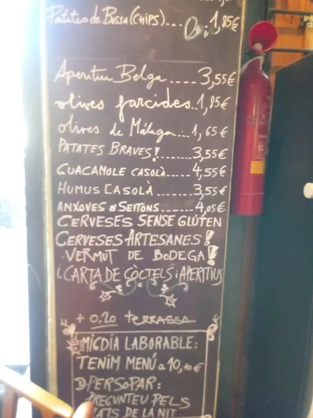 menu 0 of Cafè de les Delícies