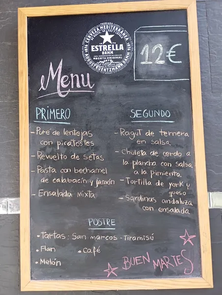 menu 0 of Restaurante El Mantel