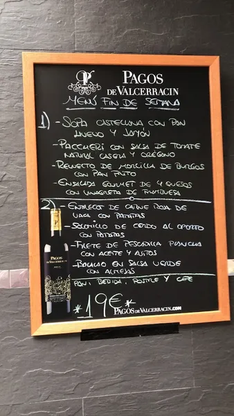 menu 1 of Restaurante El Mantel
