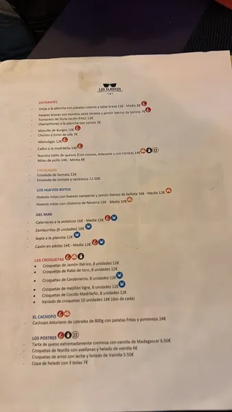 menu 1 of Los Clásicos de Cocituber 2