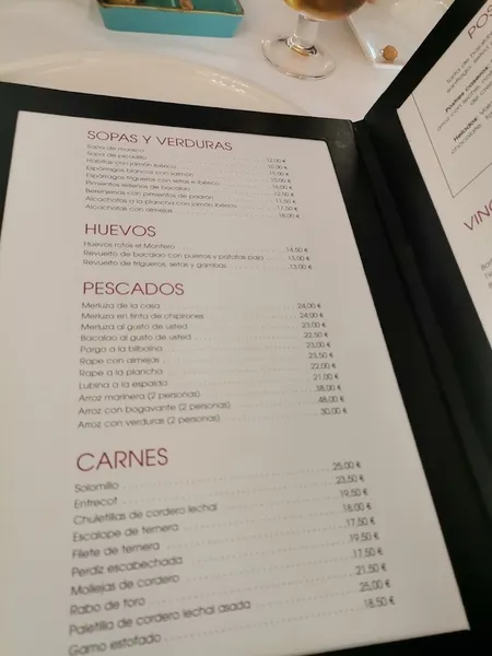 menu 1 of Restaurante Montero Cazorla Alcala 261