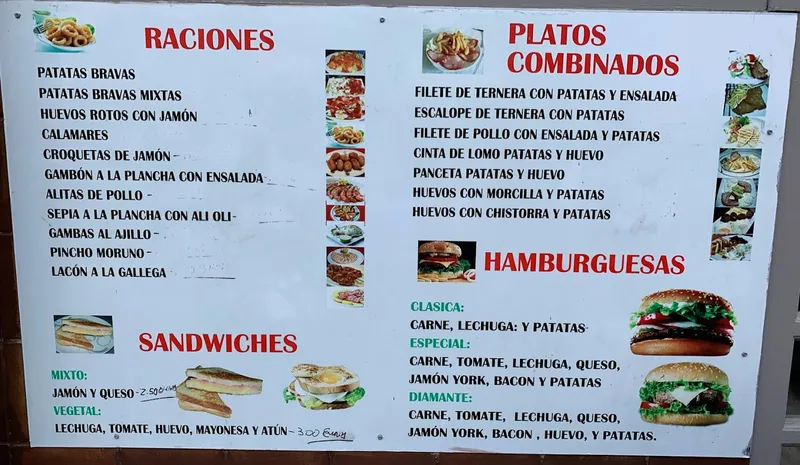 menu 0 of Periso bar