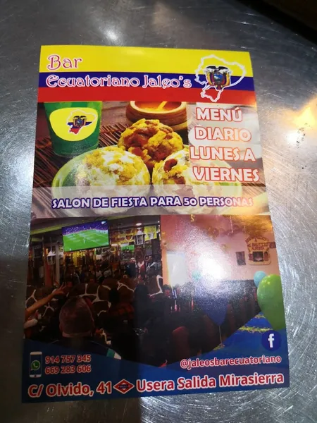 menu 0 of Jaleos