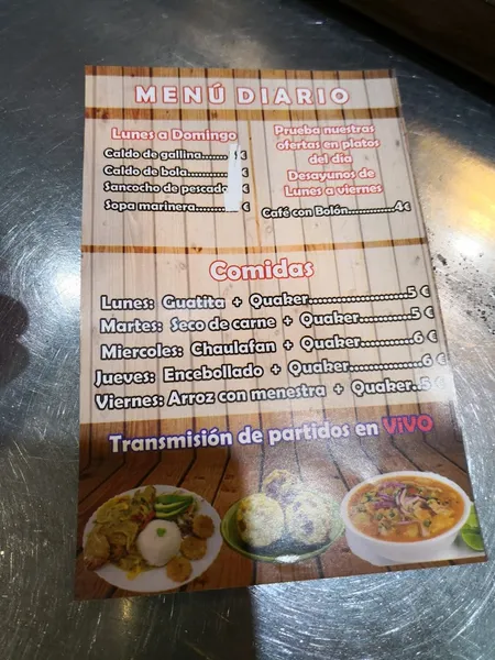 menu 2 of Jaleos