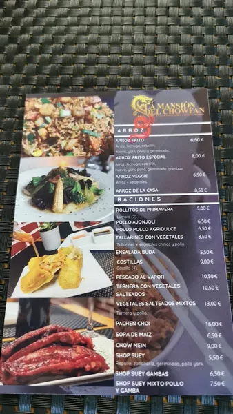menu 2 of Restaurante La Mansión del Chowfan