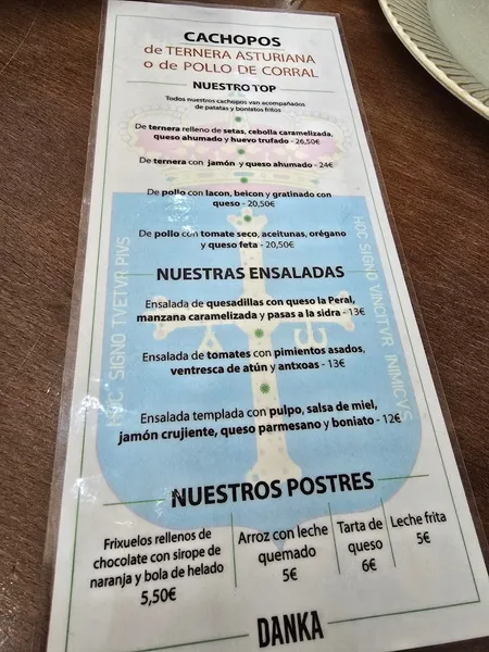 menu 1 of Danka - Taberna y Sidrería