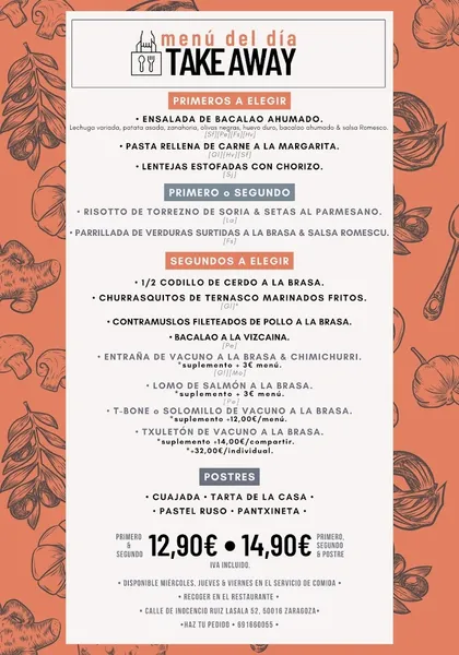 menu 0 of Sidrería Begiris
