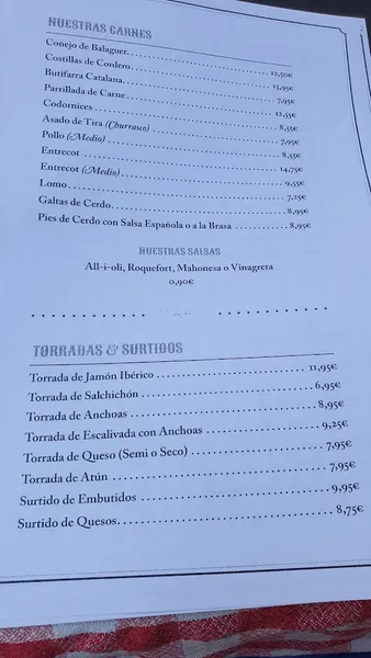 menu 0 of Can Cargolet