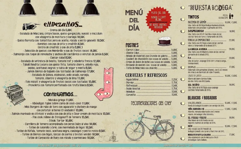 menu 0 of Bendita Locura Coffee & Dreams
