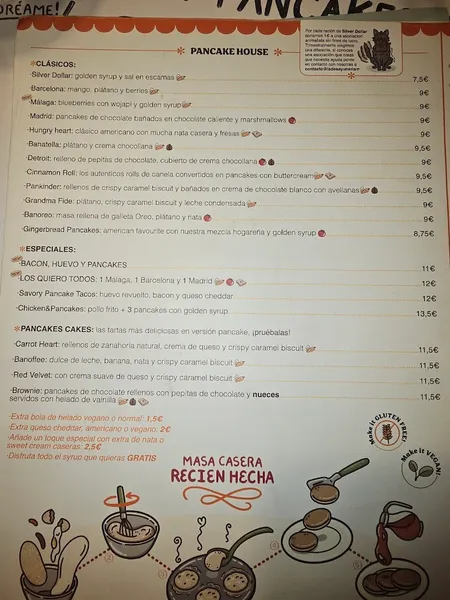 menu 0 of La Desayuneria
