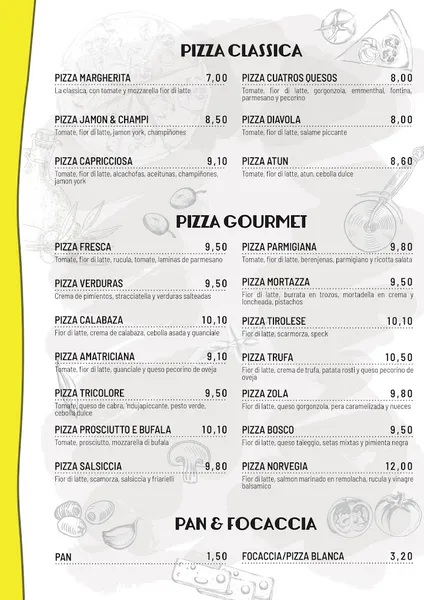 menu 0 of Mercato Italiano Restaurante Pizzeria