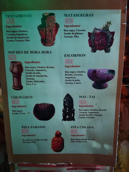menu 1 of Bora-Bora Madrid