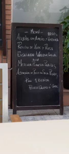 menu 1 of Bar restaurante Molinet