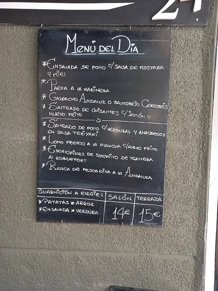 menu 0 of El Paladar 24