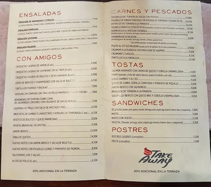 menu 1 of El Paladar 24