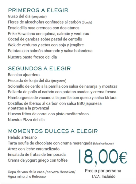 menu 0 of JOTA CINCO