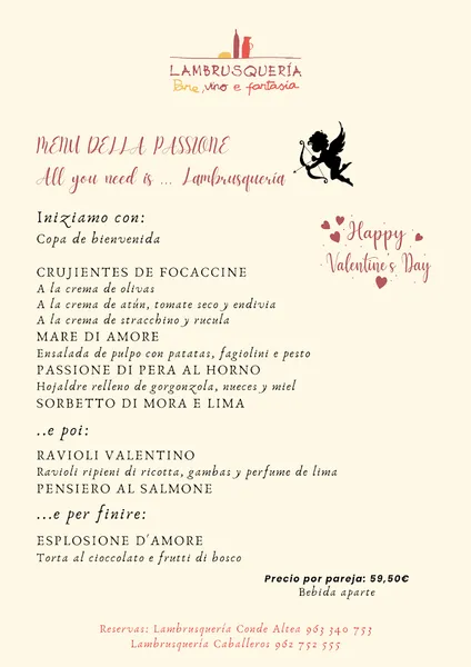 menu 0 of Lambrusquería Caballeros