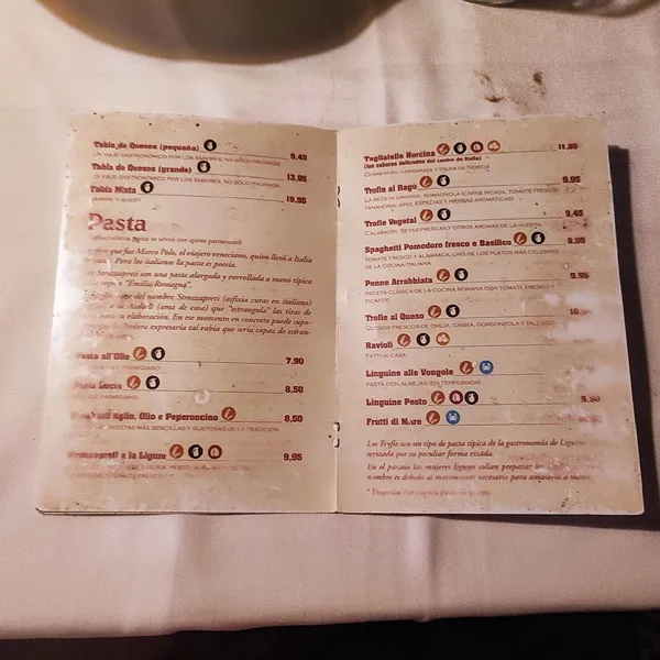 menu 1 of Lambrusquería Conde Altea