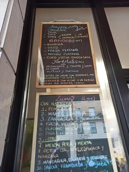 menu 1 of Fusion Cafe & Panadería BENTABERRI