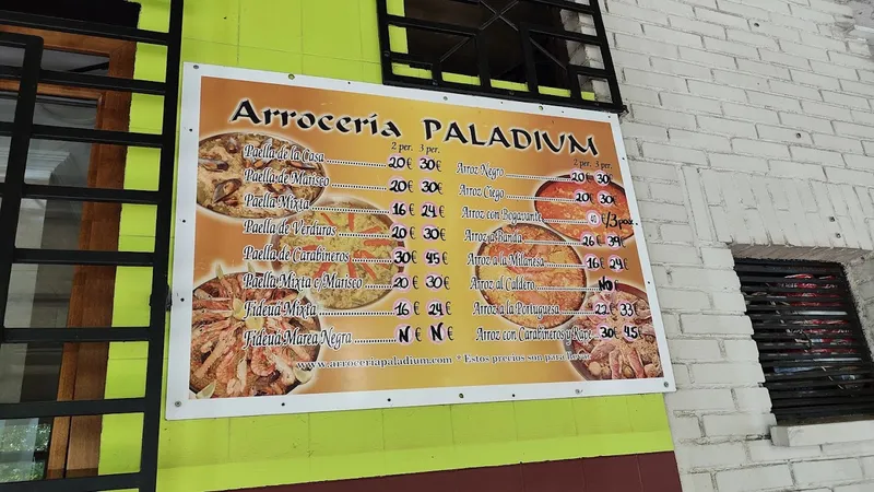 menu 2 of Arrocería Paladium