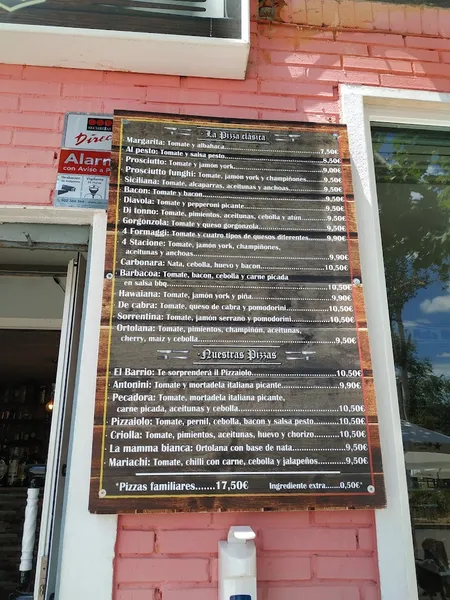 menu 0 of Bar El Barrio