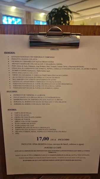 menu 1 of Restaurante San Matías