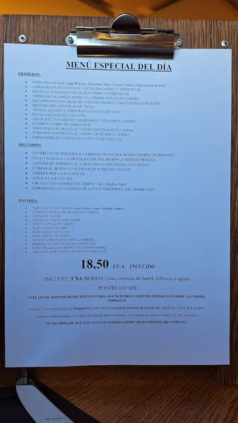 menu 2 of Restaurante San Matías