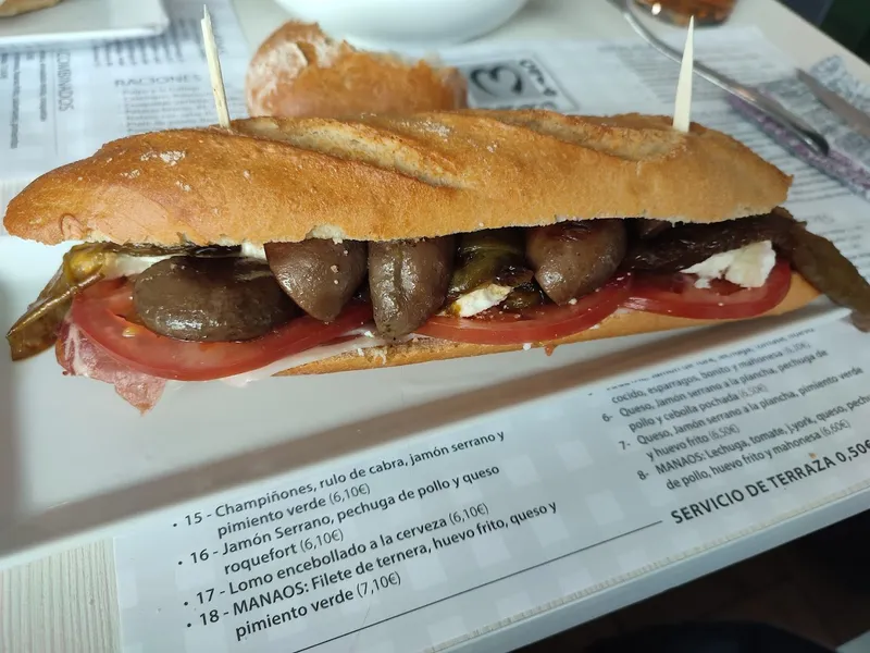 menu 1 of Bar de Tapas Manaos