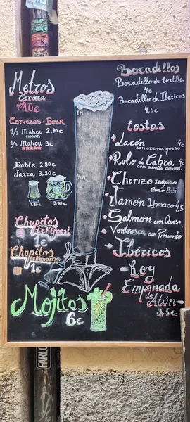 menu 1 of Cervecería El metro de Manuela Malasaña