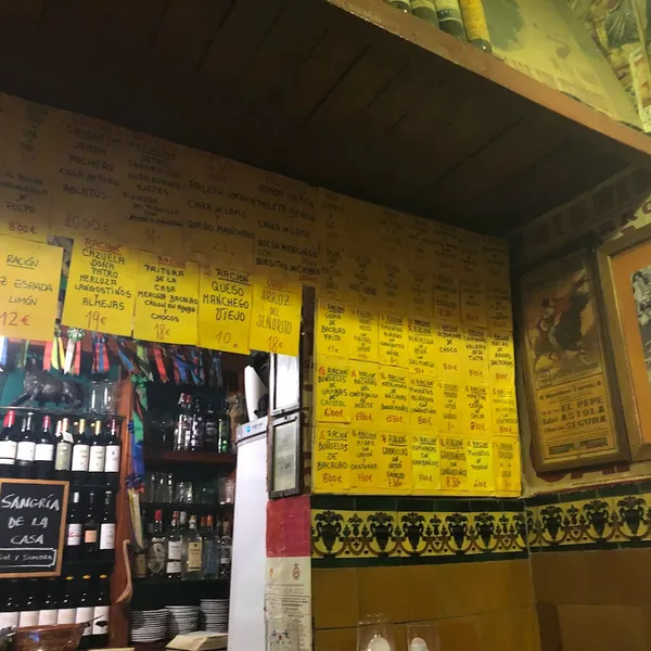 menu 2 of Taberna Sol y Sombra