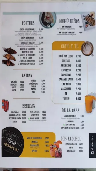 menu 0 of MIAM