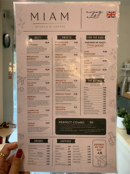 menu 2 of MIAM