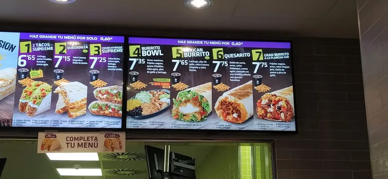 menu 0 of Taco Bell
