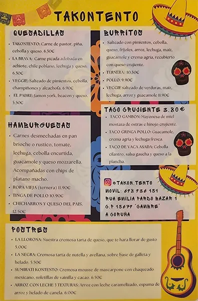 menu 1 of Bar restaurante Takontento
