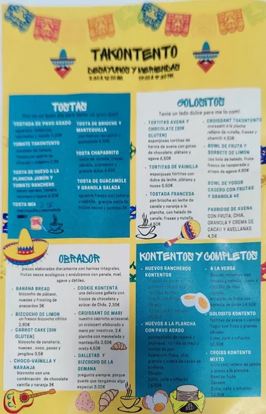 menu 2 of takontento primavera