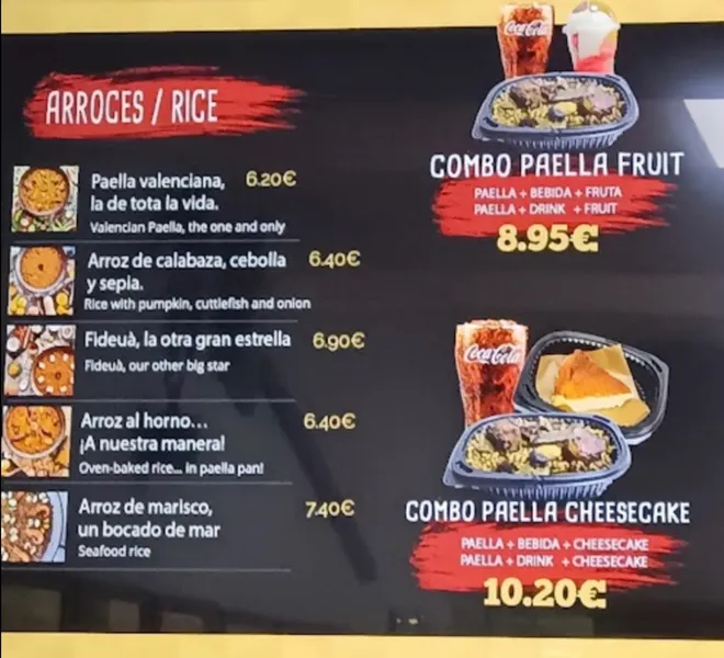 menu 0 of Arrocería Ricepaella Delivery Take Away