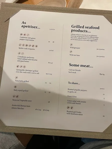 menu 0 of Gran Azul