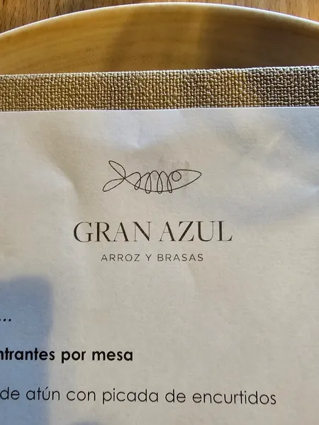 menu 2 of Gran Azul