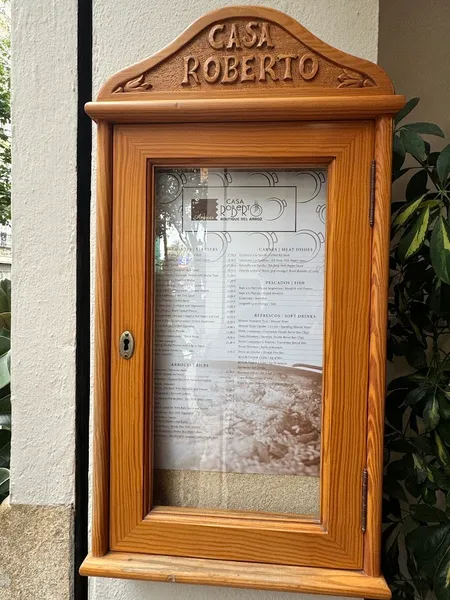 menu 1 of Casa Roberto