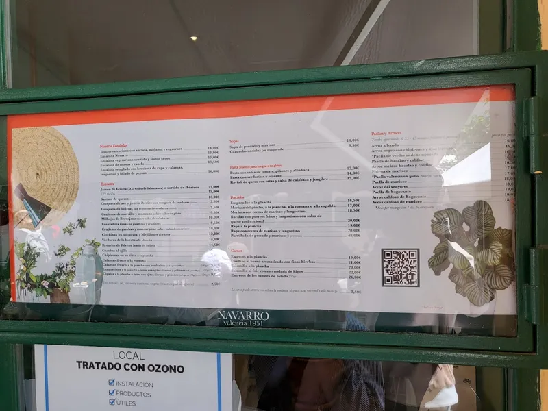 menu 1 of Restaurante Navarro