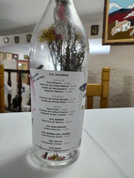 menu 2 of La Riuá