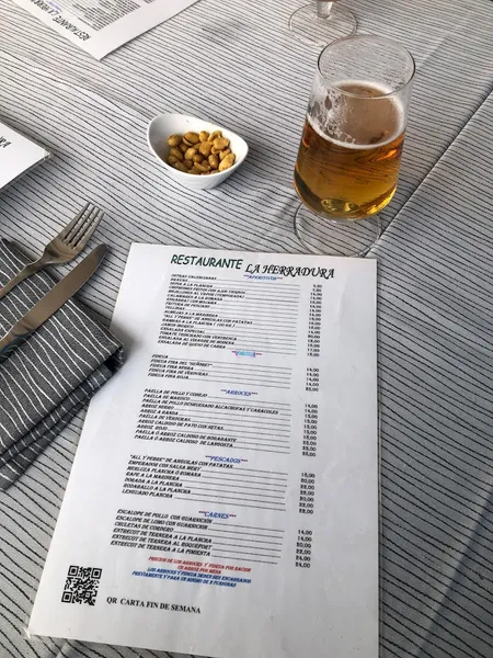 menu 0 of Restaurante La Herradura