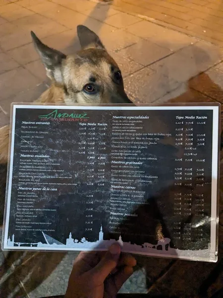 menu 1 of Bar El Caminante Andaluz