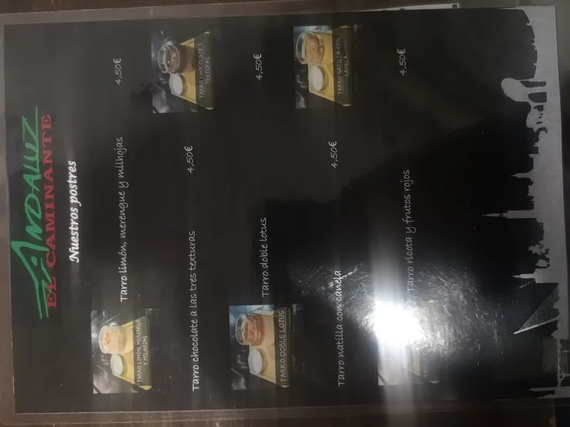 menu 2 of Bar El Caminante Andaluz