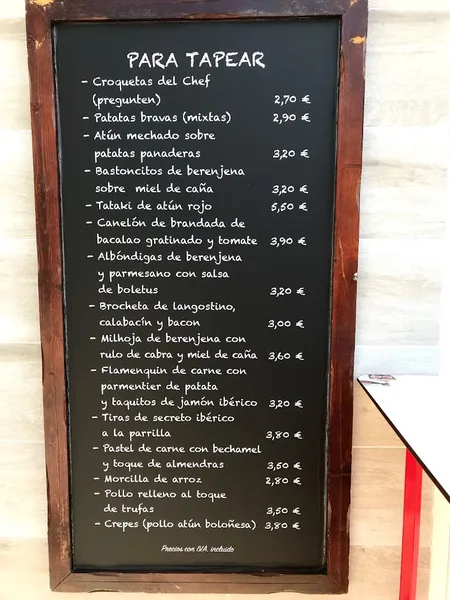 menu 0 of Restaurante Casa sito romero