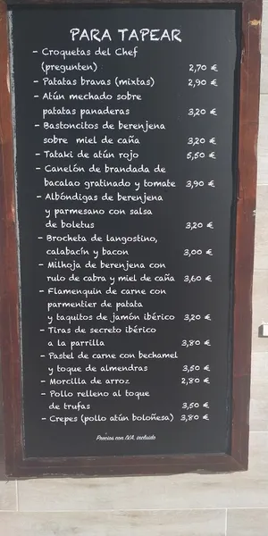 menu 1 of Restaurante Casa sito romero